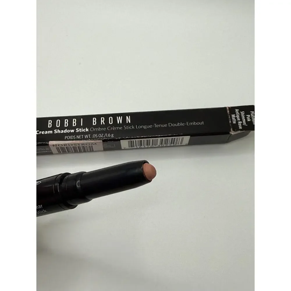 Bobbi Brown Dual-Ended Long-Wear Cream Shadow Stick Platinum Pink Antique Rose